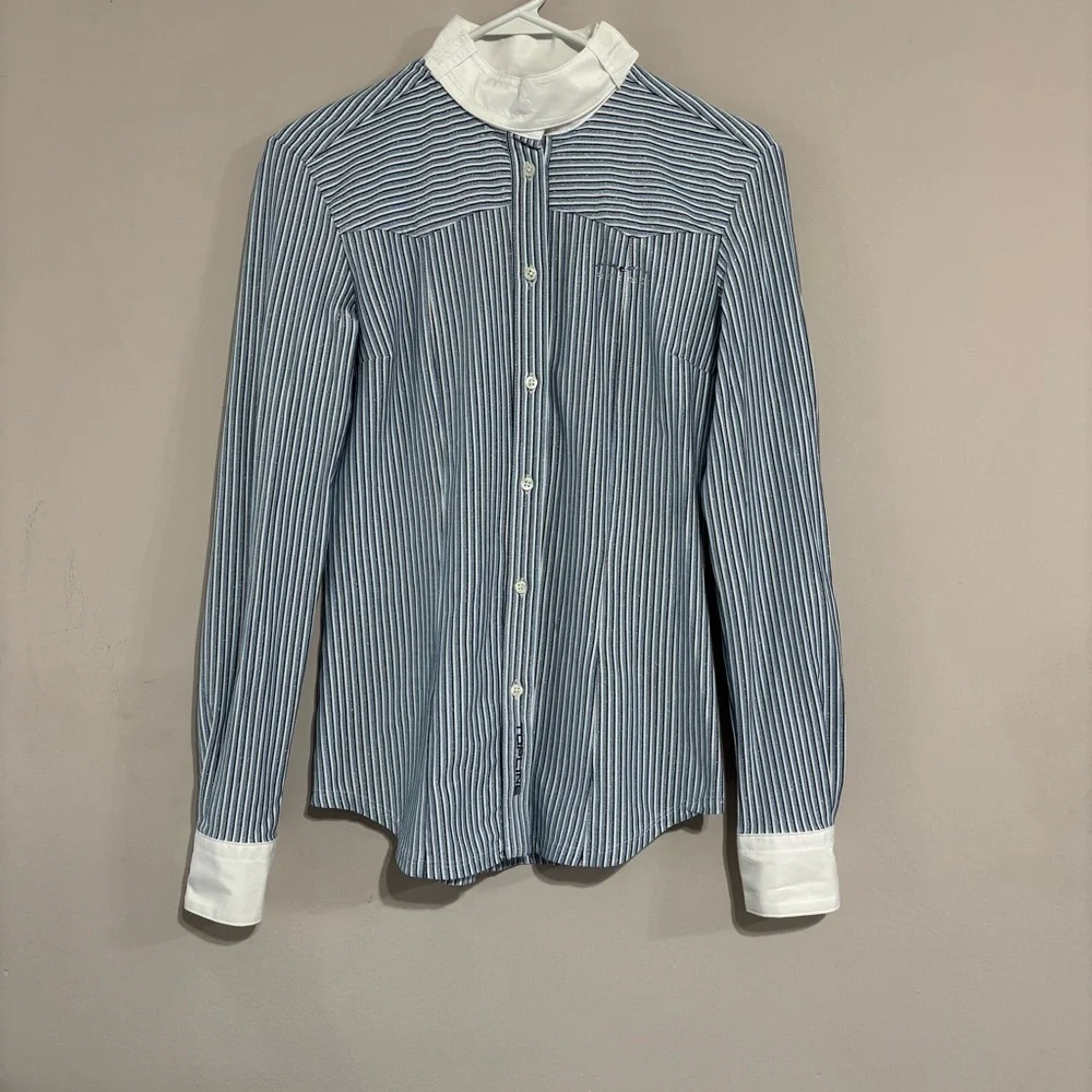 ANIMO Topline Equestrian Long Sleeve Cuff Shirt- Pre-Owned - Size 42 - Picture 1 of 10